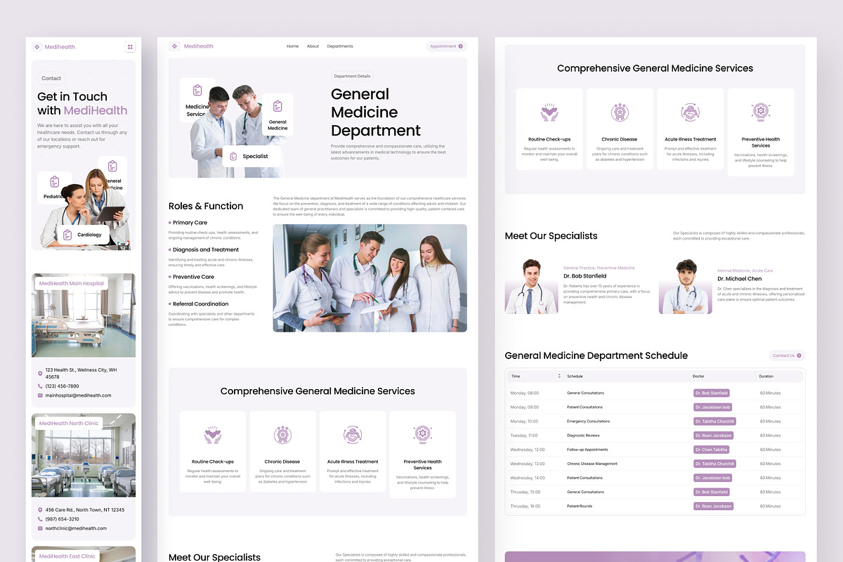 Medihealth - Medical Website Framer, a Websites & App Template by peterdraw (Photo 4 of 6)