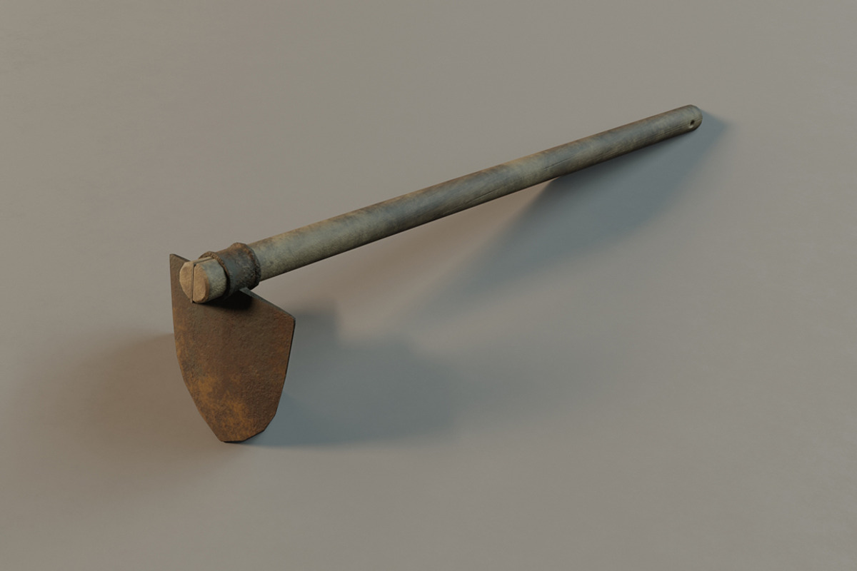 Hoe rust, an Object 3D Model by mockupzz (Photo 2 of 7)
