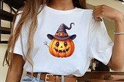 Halloween Pumpkin Character Clipart, an Illustration by CrexoraLab (Thumbnail 4 of 5)
