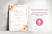Autumn Aesthetic Wedding Invitation, an Invitation Template by cmatworks (Thumbnail 4 of 4)