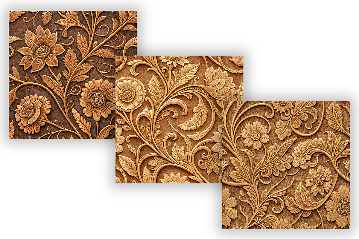 Tooled Leather Seamless Pattern