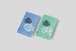 Portrait Discount Card Mockups