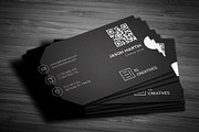 Dark Corporate Business Card, a Business Card Template by bouncy (Thumbnail 1 of 3)