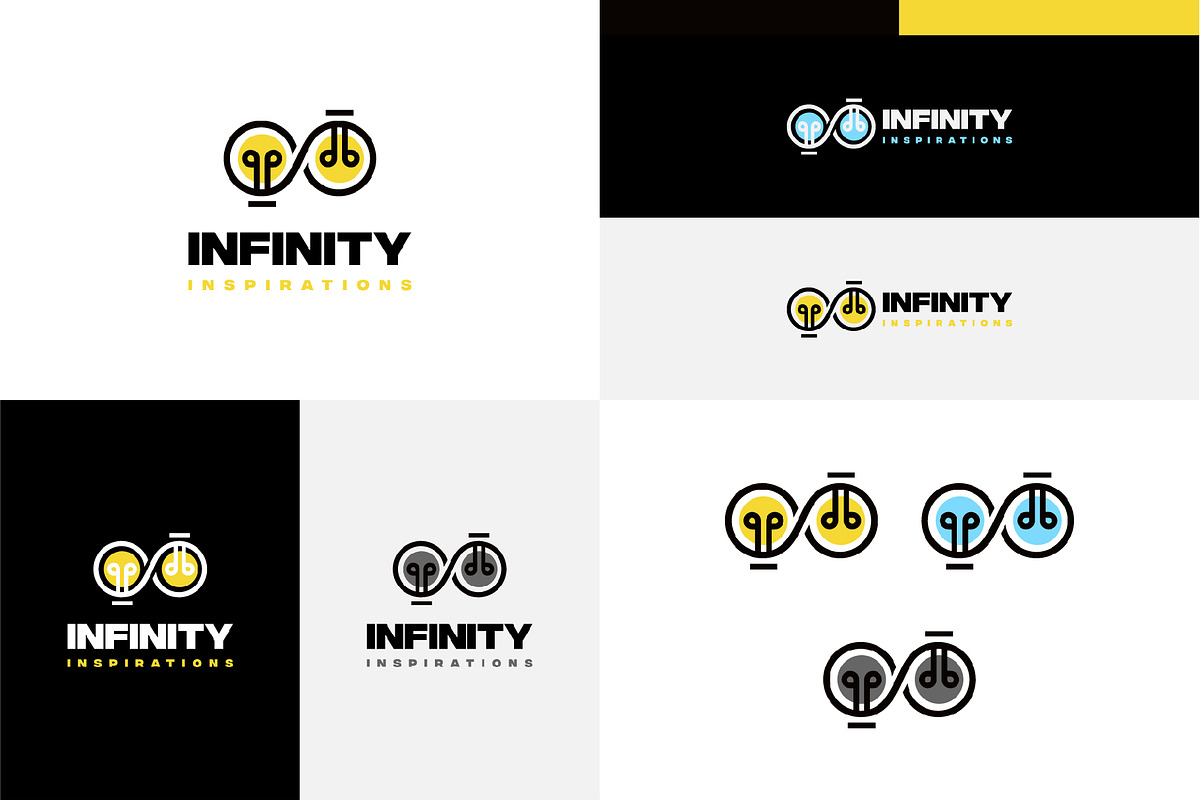 Set of Infinity Bulb Idea Logo, a Branding & Logo Template by Lucky Creative (Photo 5 of 5)