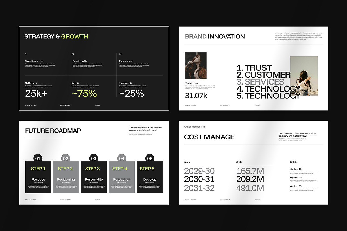 Annual Report Presentation Template, a Presentation Template by Oriofix (Photo 8 of 10)