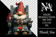 Gothic Valentine Gnome Clipart Set, an Illustration by RobertsArt (Thumbnail 2 of 5)