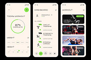 Gym Fitness Mobile Application, an UI Kit Template by CreativeShaper (Thumbnail 5 of 6)