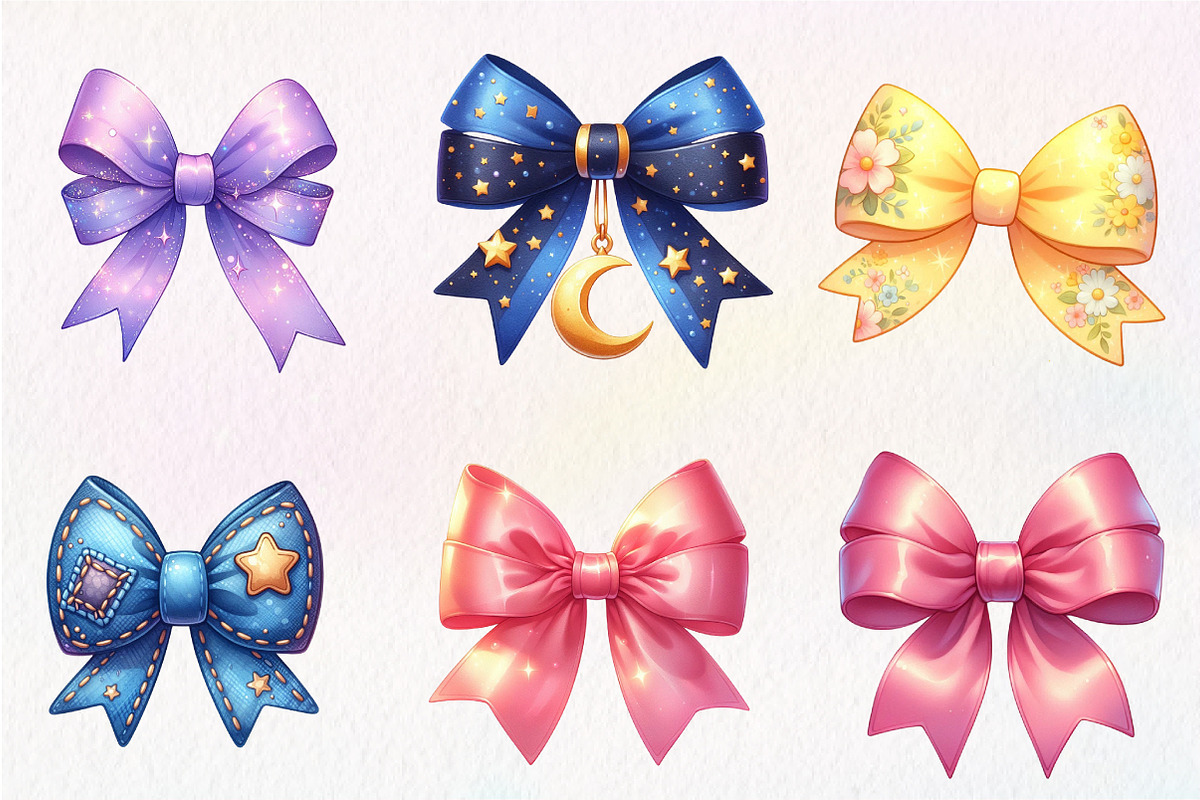 Bows Clipart Bundle, an Illustration by CreationArt (Photo 9 of 9)