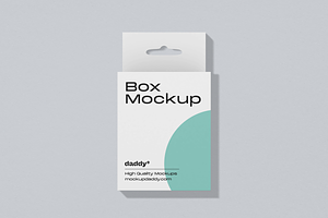 Square Hanger Box Mockup