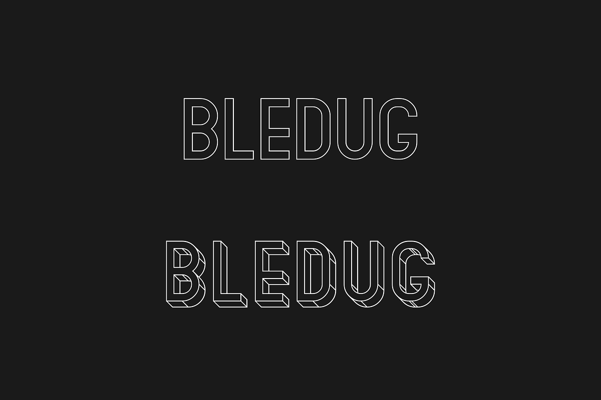 Bledug Font Family preview 3