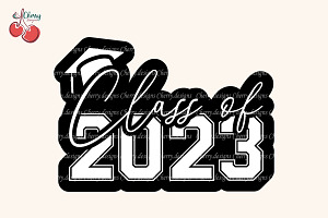 Class Of 2023 Graduation Cap SVG