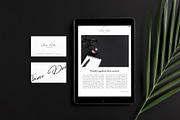 iPad & Business Card Photo Mockup, an iPad Mockup by Moyo Studio