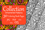 Patterns for coloring PDF,JPG vol-05, a Brochure Template by dnapslvsk (Thumbnail 1 of 6)