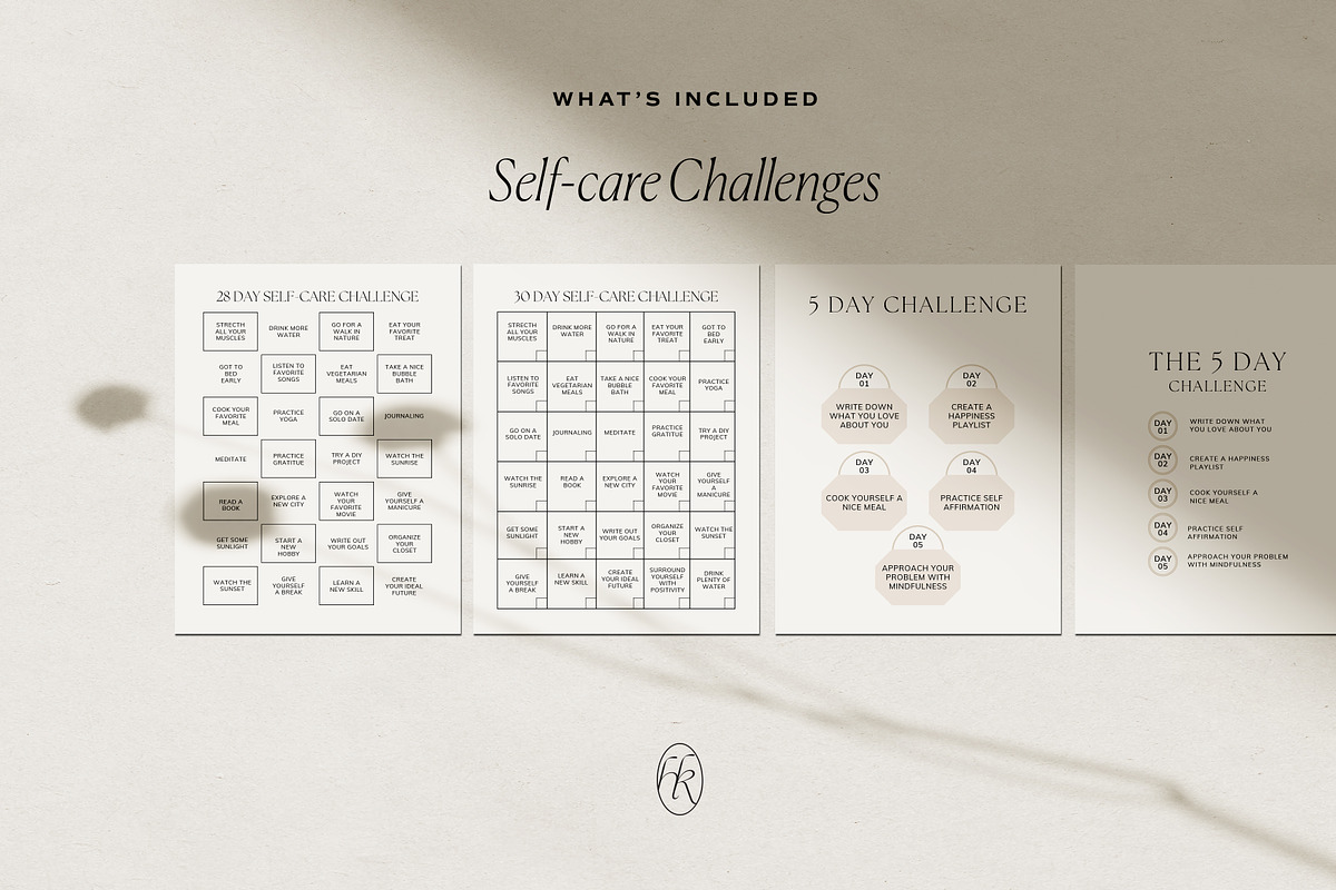 Self-care Planner Canva Template, a Presentation Template by HelloKarla (Photo 3 of 7)