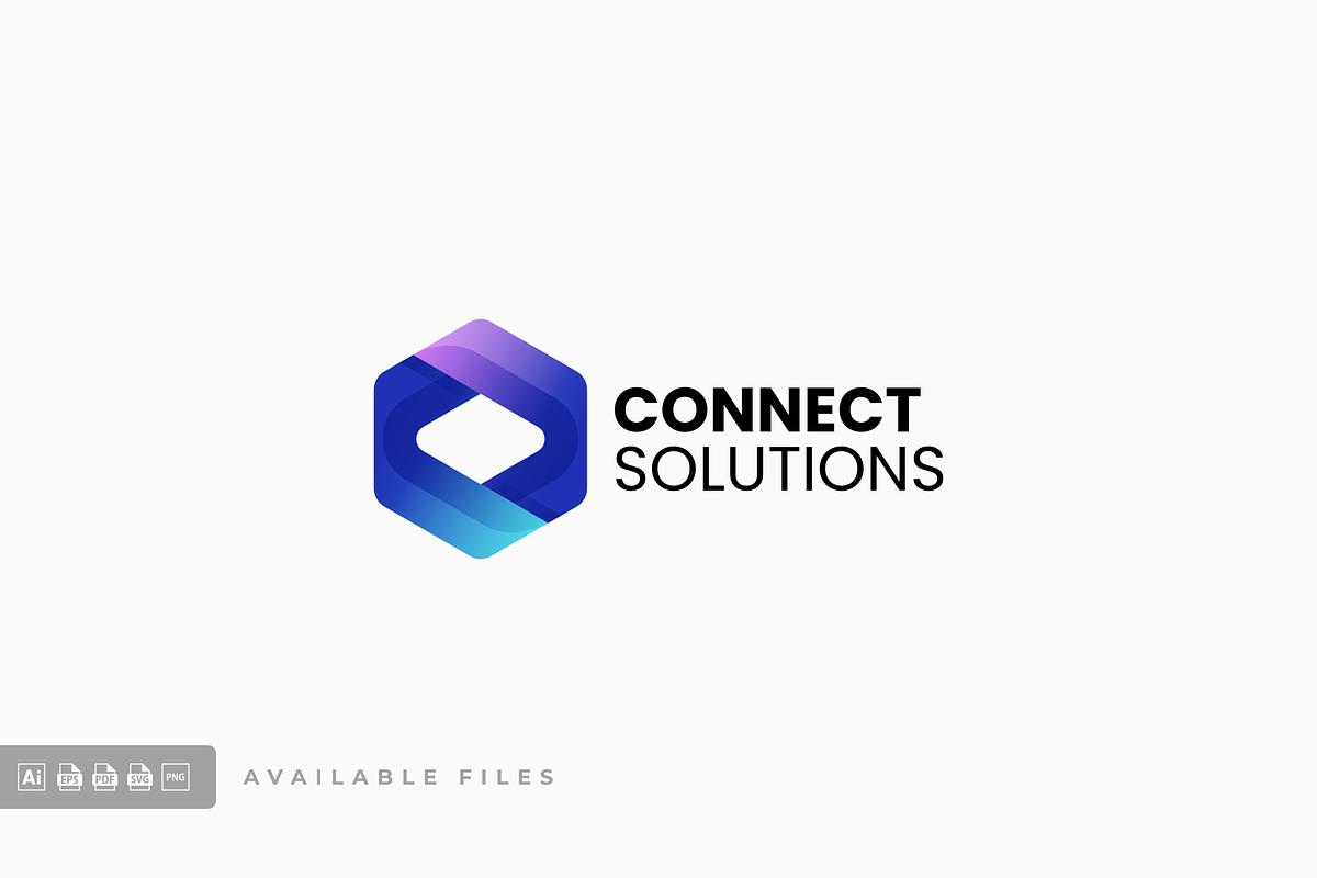 Connect Solution Gradient Colorful L, a Branding & Logo Template by ivan_artnivora