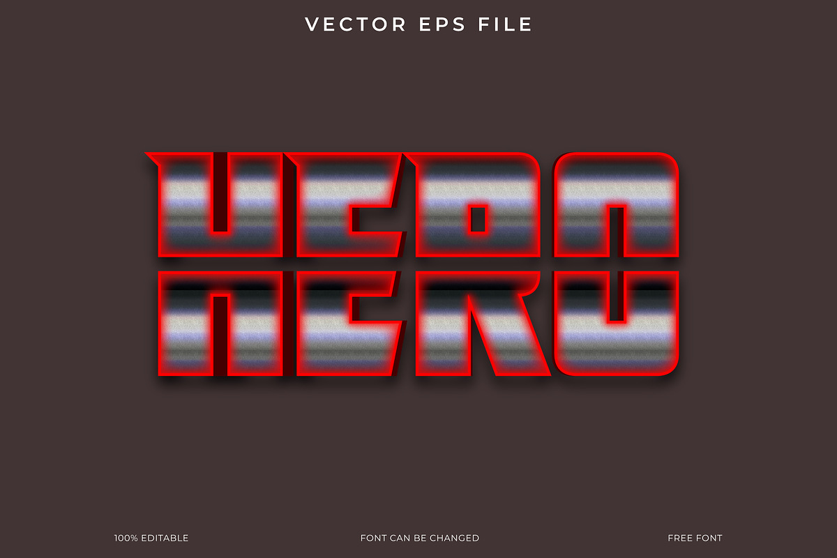 Editable Hero 3D Text Effect, an Action Add-On by Imamul001