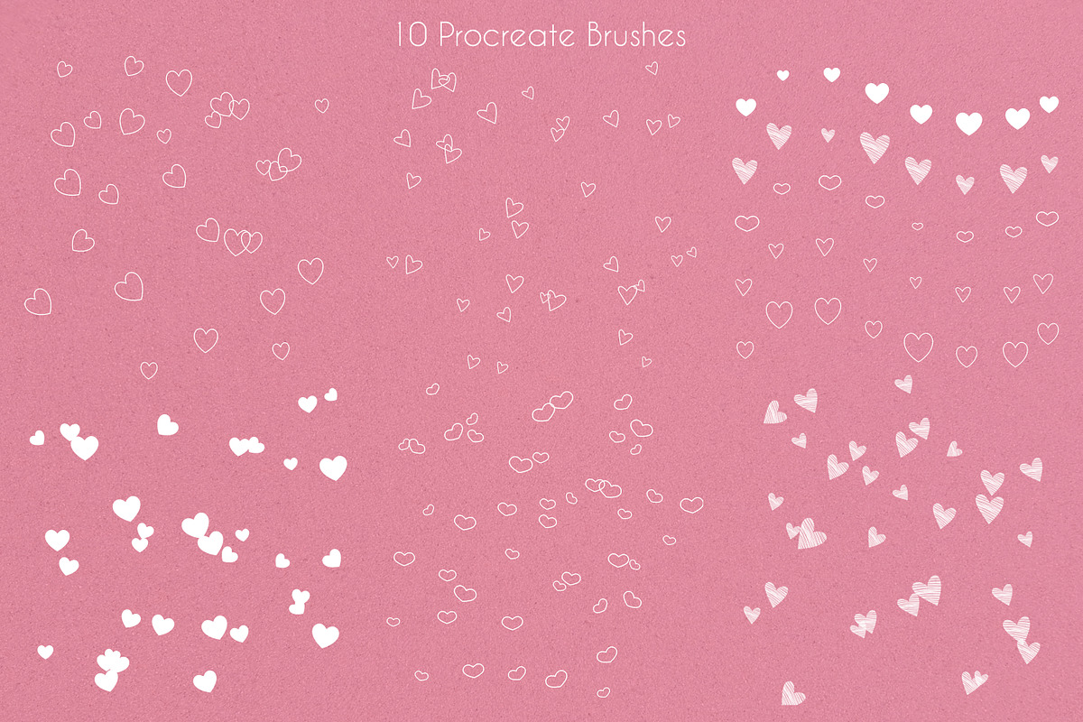 Procreate Heart Stamps, a Brush Add-On by SmuffizStudio (Photo 3 of 8)