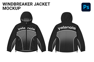 Windbreaker Jacket Mockup V1, a Hoody Mockup by yalanois