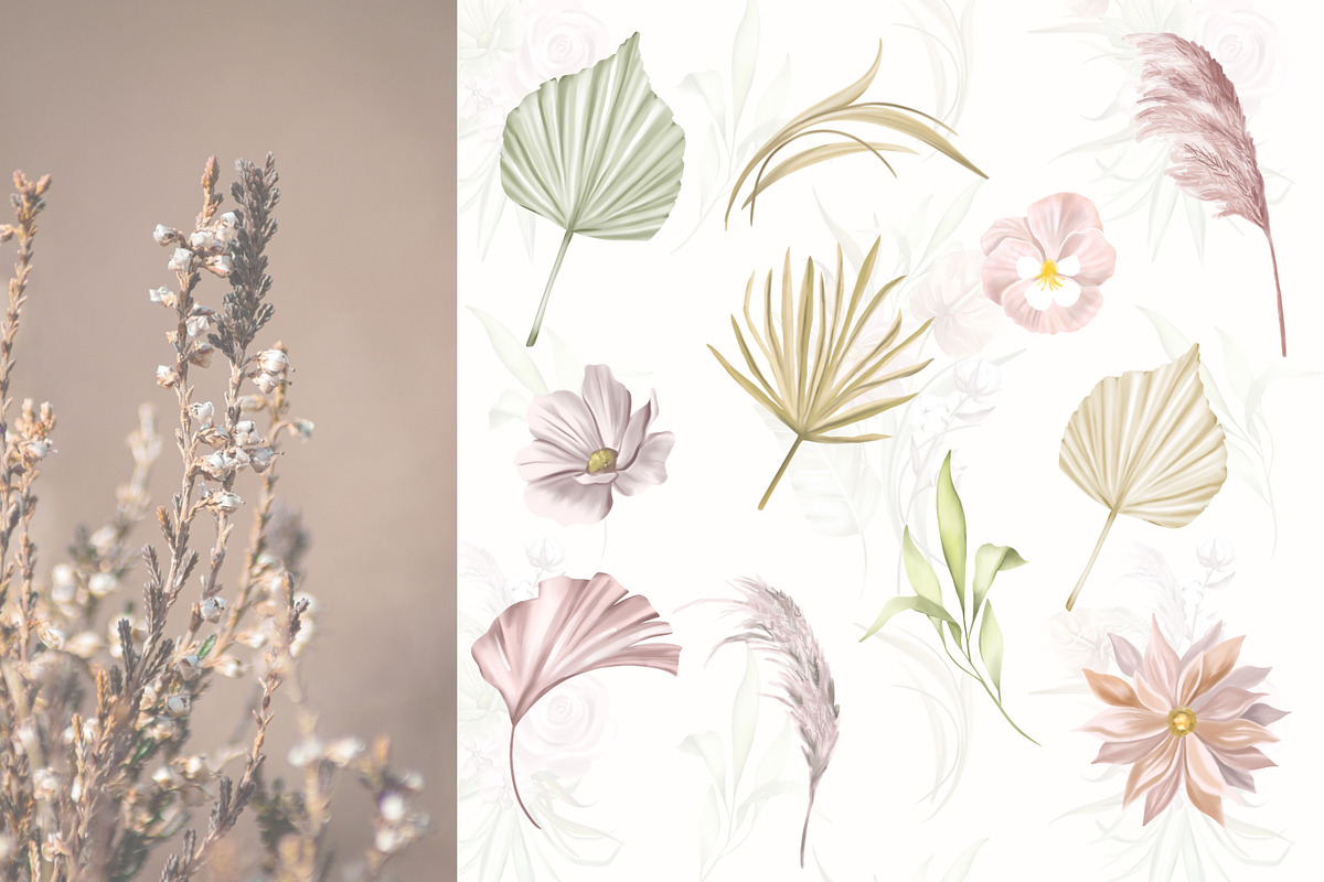 Boho Tropical Floral, a Decorative Illustration by Rachel Art Studio (Photo 5 of 9)