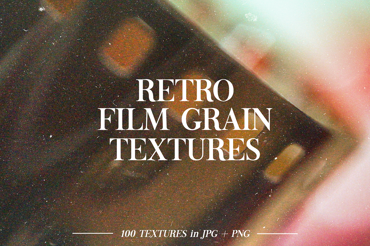 100 Retro Grain Textures + FREEBIE, a Texture Graphic by Bart Wesolek (Photo 1 of 8)