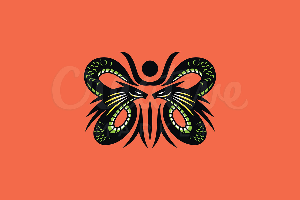 Butterfly Dragon Logo, a Branding & Logo Template by nospacestore
