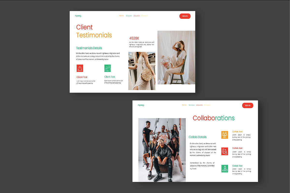 Hyang Portfolio Powerpoint Template, a Presentation Template by Caprio Studio (Photo 6 of 8)