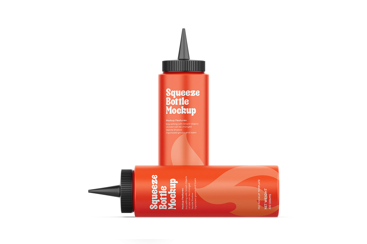 Plastic Squeeze Bottle Mockup, a Packaging Mockup by Dev.Rawat21 (Photo 5 of 7)