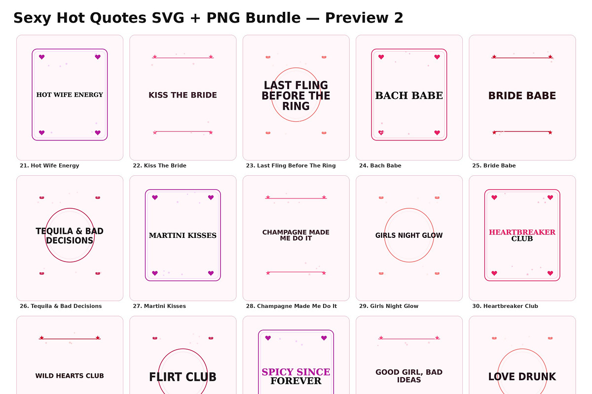 Sexy hot quotes svg bundle, an Object Graphic by HeavensStar (Photo 6 of 7)