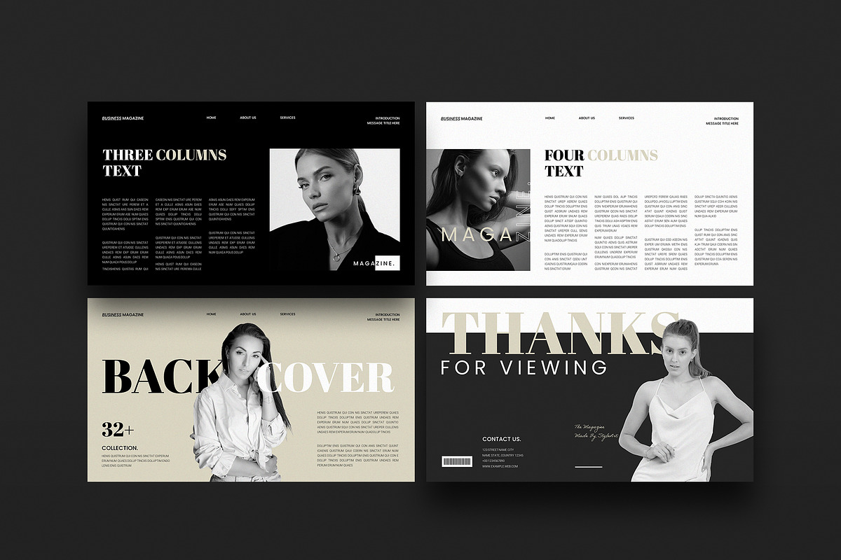 Business Magazine Canva Template, a Presentation Template by TemplateFolio-Shop (Photo 9 of 13)