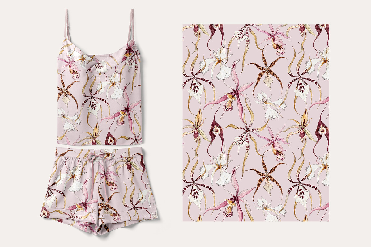 Orchid Herbarium Pattern Collection, a Pattern Graphic by SurfaceStories (Photo 10 of 12)