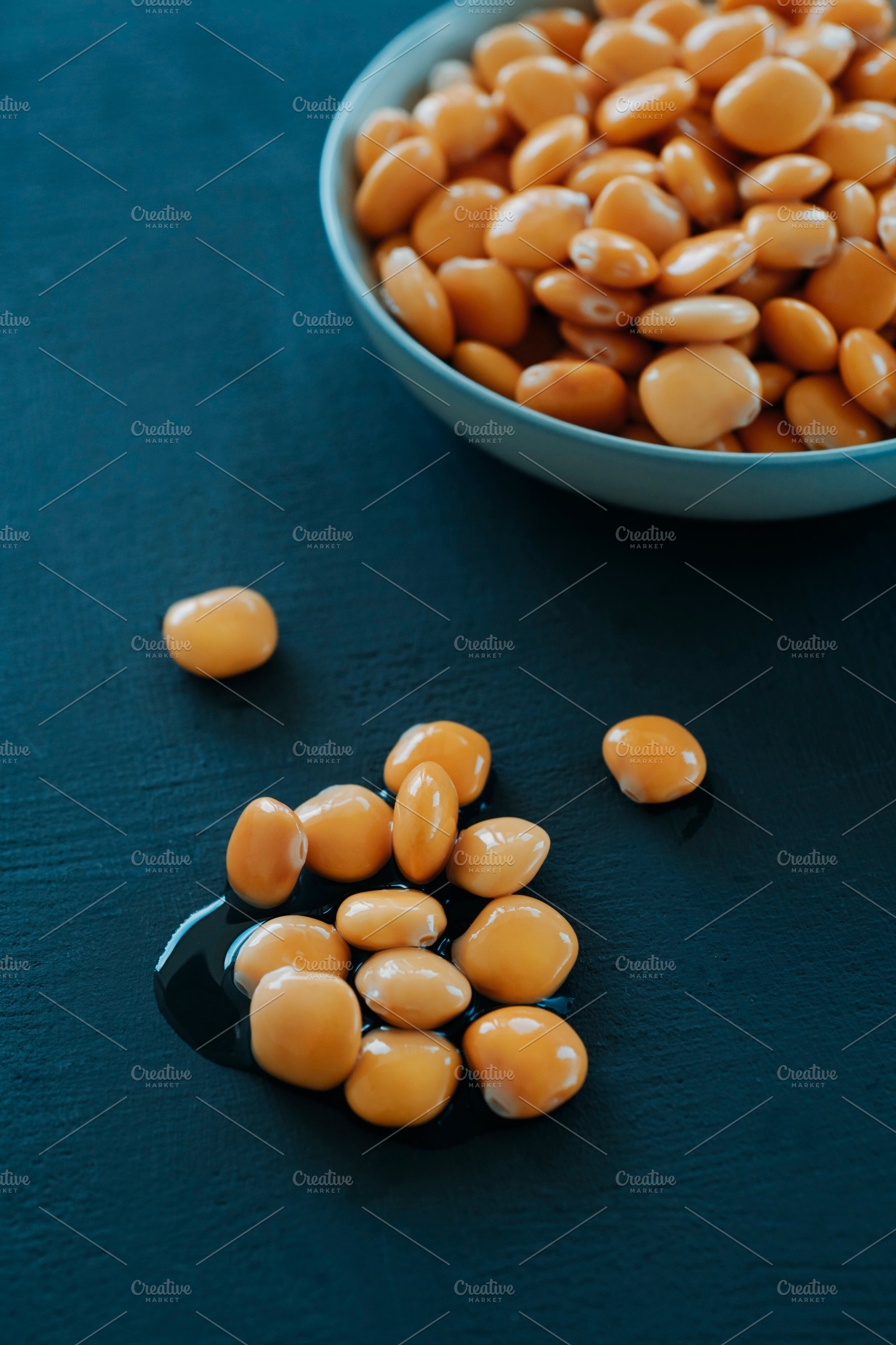 bowl of spanish altramuces snack, a Photo by Nito