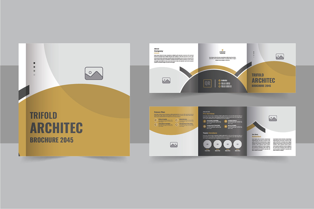 Architecture square trifold brochure, a Brochure Template by Pavel_design (Photo 2 of 2)
