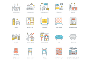 Interior Design & Furniture Icons, an Icon by Flat Icons (Thumbnail 3 of 10)