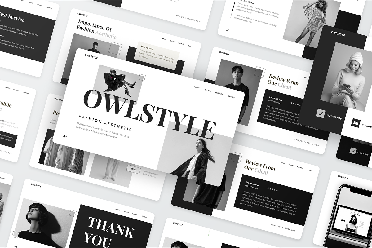 Owlstyle - Fashion Aesthetic Keynote, a Presentation Template by SquidPixey (Photo 5 of 6)