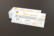 Wedding Invitation Ticket, an Invitation Template by Vynetta (Thumbnail 4 of 4)