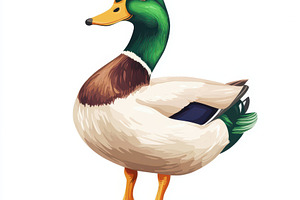 Mallard Duck Detailed Illustration W, an Animal Photo by Pixeness Studio