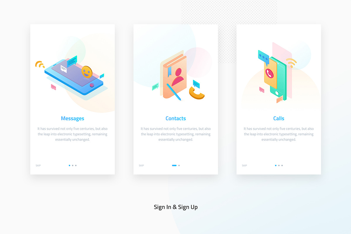 Chat App UI Kit, an UI Kit Template by Hoang Nguyen (Photo 3 of 4)