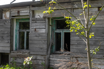 Fragment of the wall of a house, an Architecture Photo by Schreibikus