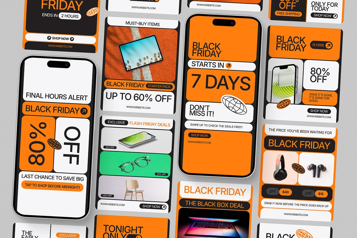 Black Friday Instagram Canva, a Social Media Template by Supanium Studio (Photo 5 of 5)