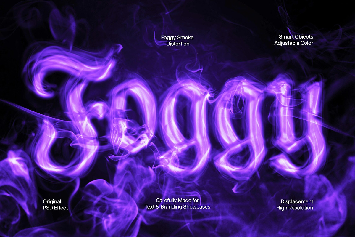 Foggy Smoke Text Effect, a Layer Style Add-On by Design Squad