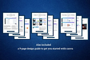 One Page Media Kit in Navy Blue [A], a Templates & Theme by ProductiveandFree (Thumbnail 7 of 11)