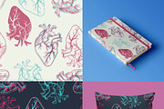 Anatomical hearts & quotes, a Texture Illustration by Librebird (Thumbnail 5 of 8)