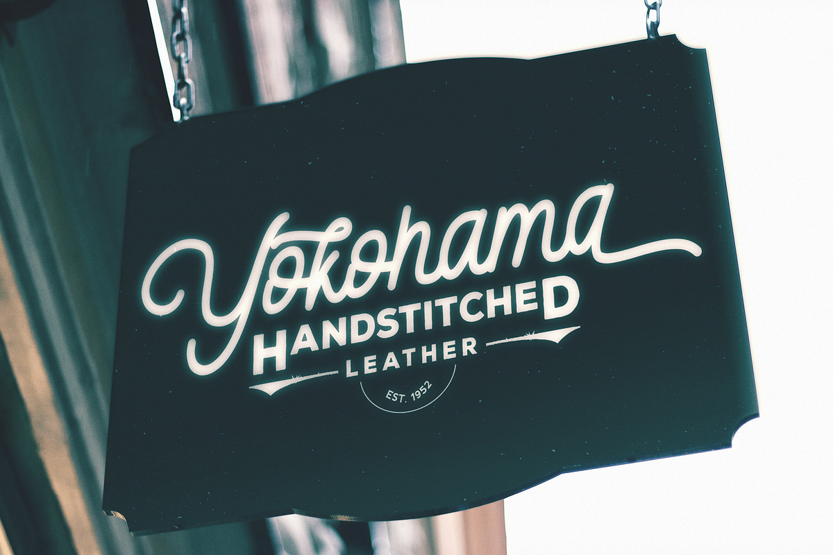 Dattge Hurty - Monoline Retro Font, a Script Font by StringLabs (Photo 7 of 11)