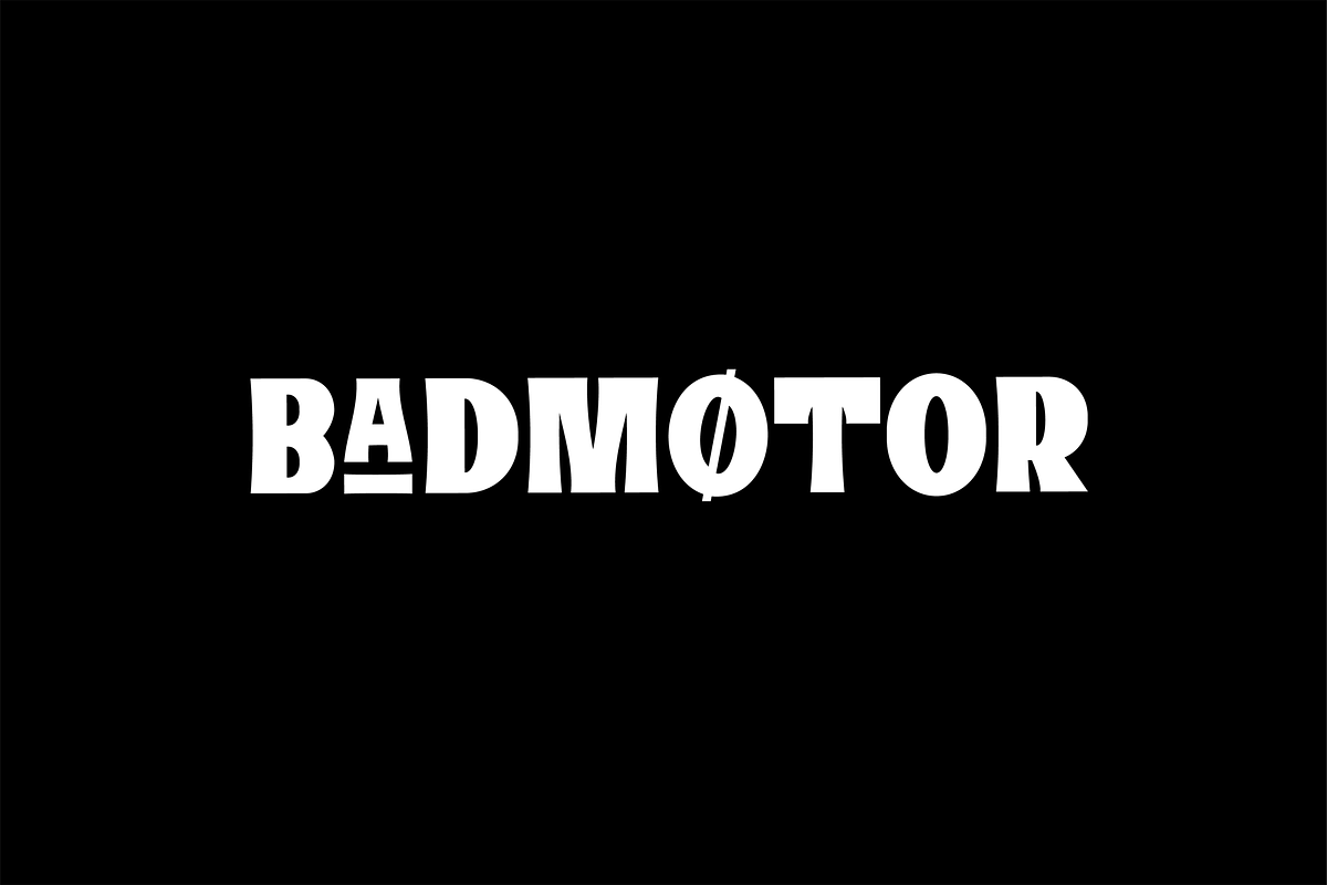 Bad Motor - Timeless typeface, a Sans Serif Font by MoonBandit (Photo 1 of 6)
