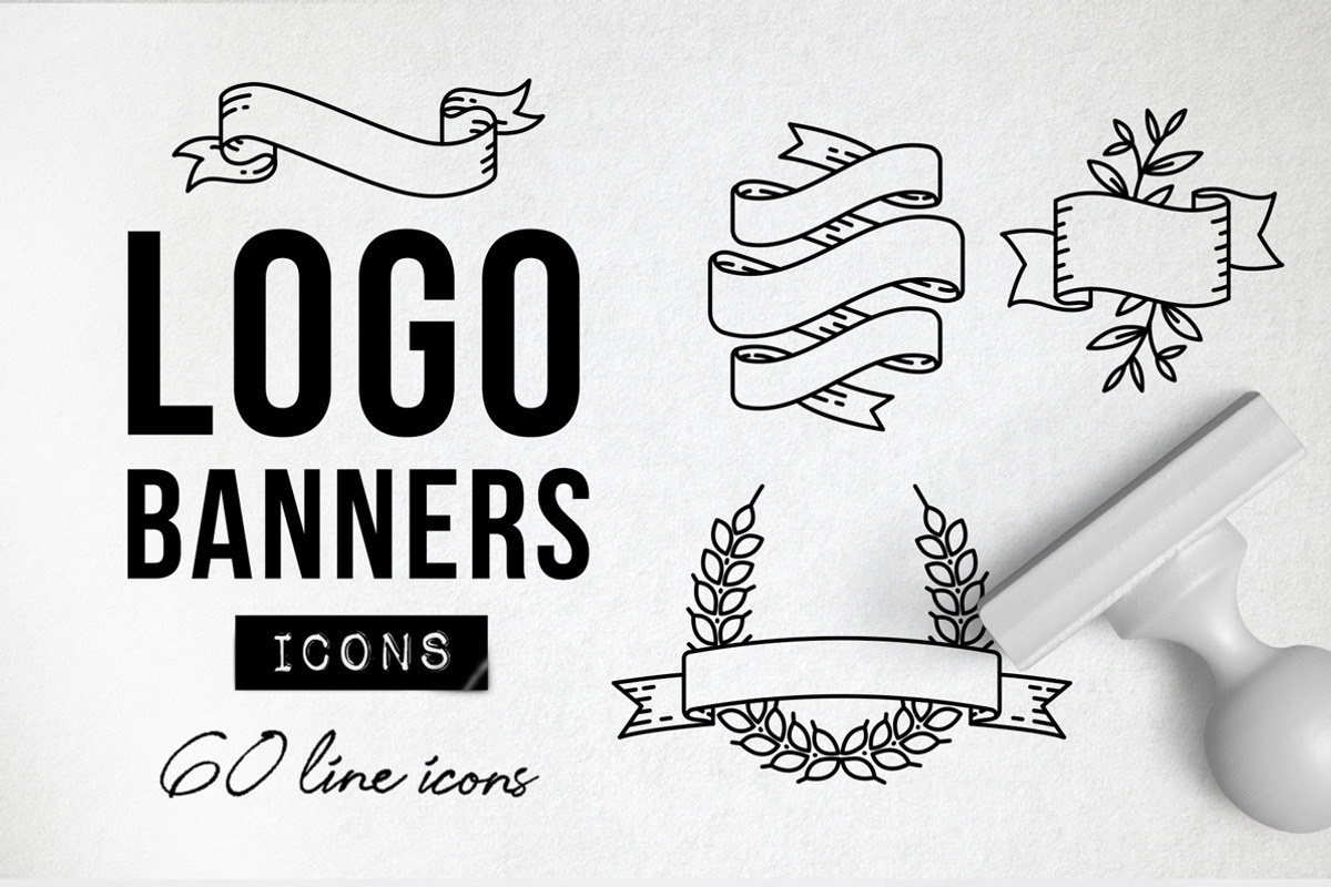 60 Logo Banners - Logo Builder, an Outline Icon by Hatch Design Workshop (Photo 1 of 14)