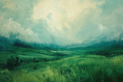 Painted Artistic Landscape Bundle, a Background Photo by M9 Design (Thumbnail 7 of 15)