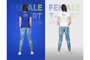 Female V-Neck T-Shirt Mockup Vol 2, a Shirt Mockup by Hi, Mock-Up! (Thumbnail 9 of 10)