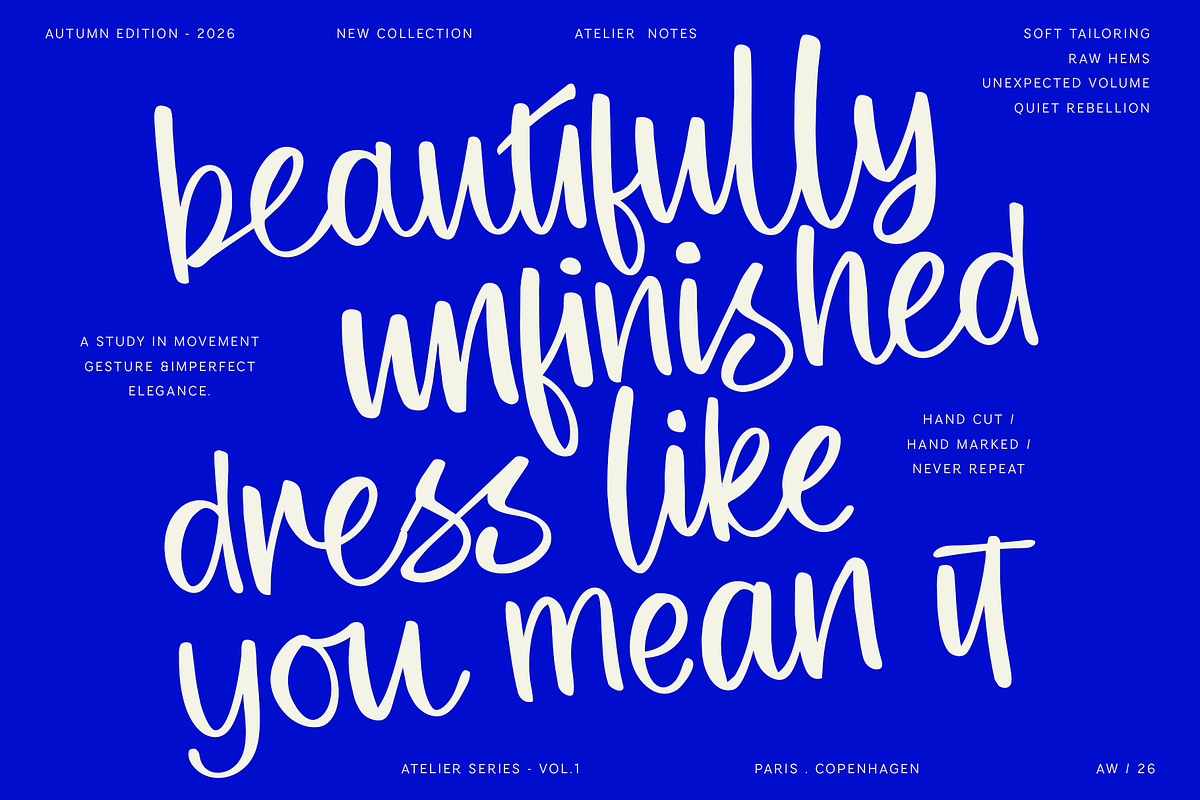 Emotional Motion - Handwritten Font, a Script Font by VP Fonts (Photo 2 of 24)