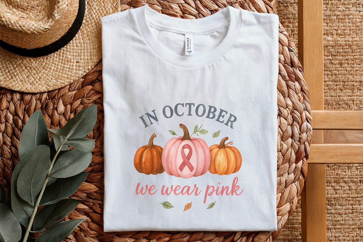 In October We Wear Pink PNG, Breast, an Illustration by SharpMarketplace (Photo 5 of 9)