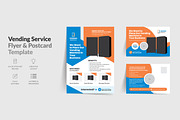 Vending service flyer and postcard, a Flyer Template by DesignOriel (Thumbnail 1 of 3)